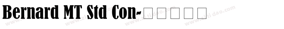 Bernard MT Std Con字体转换
